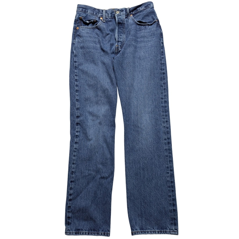 Levis Premium 501‎ Original Fit Mens W31 L32 Denim Blue Jeans - Picture 5 of 14